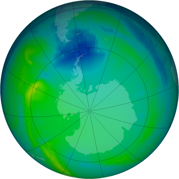 Ozone Map 2004-07-17